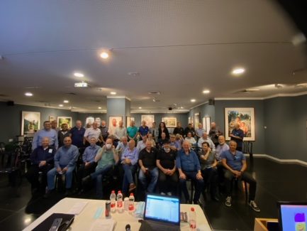 אסיפה כללית מ"ס 12 במסגרת ביקור בבית התפוצות ב- "אנו מוזיאון העם היהודי"