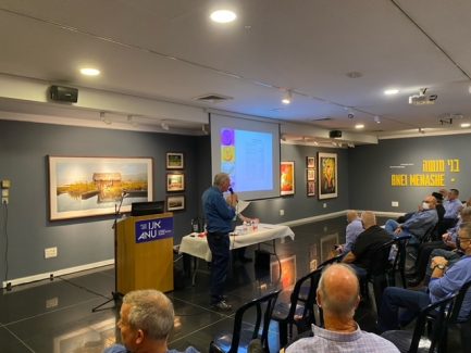 אסיפה כללית מ"ס 12 במסגרת ביקור בבית התפוצות ב- "אנו מוזיאון העם היהודי"