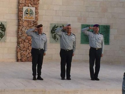 טקס החלפת קמש"ר באתר הנצחה ספטמבר 2017